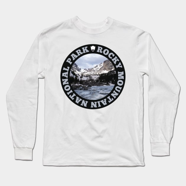 Rocky Mountain National Park circle Long Sleeve T-Shirt by nylebuss